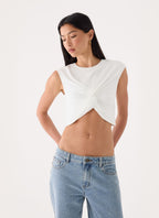 Kaleo Cropped T-Shirt - White