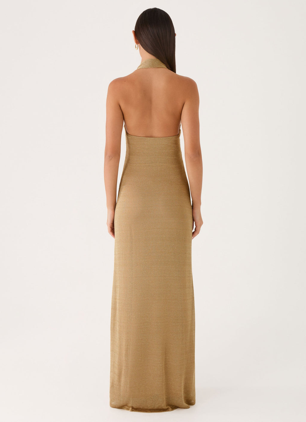 Cassira Shimmer Maxi Dress - Shimmer Gold