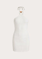 Cocobana Knit Mini Dress - White