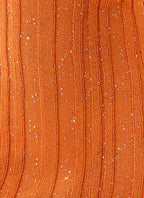 Estrella Long Sleeve Knit Mini Dress - Orange