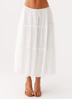 Evi Midi Skirt - Ivory