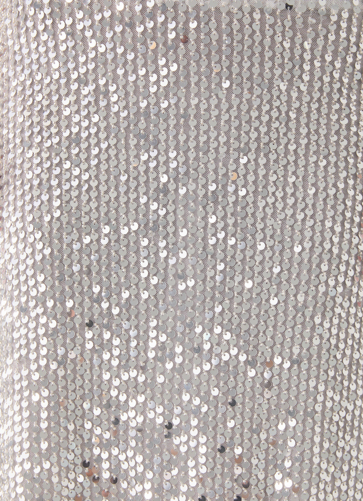 Evodia Sequin Midi Skirt - Silver
