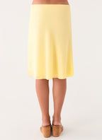 Fayloria Midi Skirt - Lemon