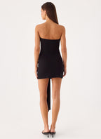 Jiliana Strapless Mini Dress - Black