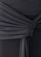 Jiliana Strapless Mini Dress - Charcoal