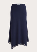 Kerrie Hanky Midi Skirt - Dark Navy