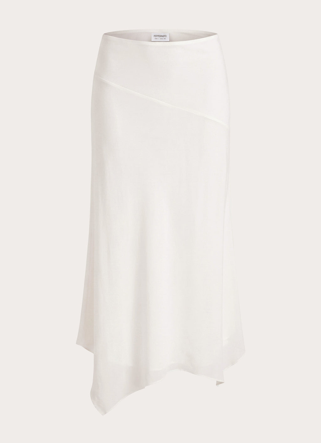 Kerrie Hanky Midi Skirt - White