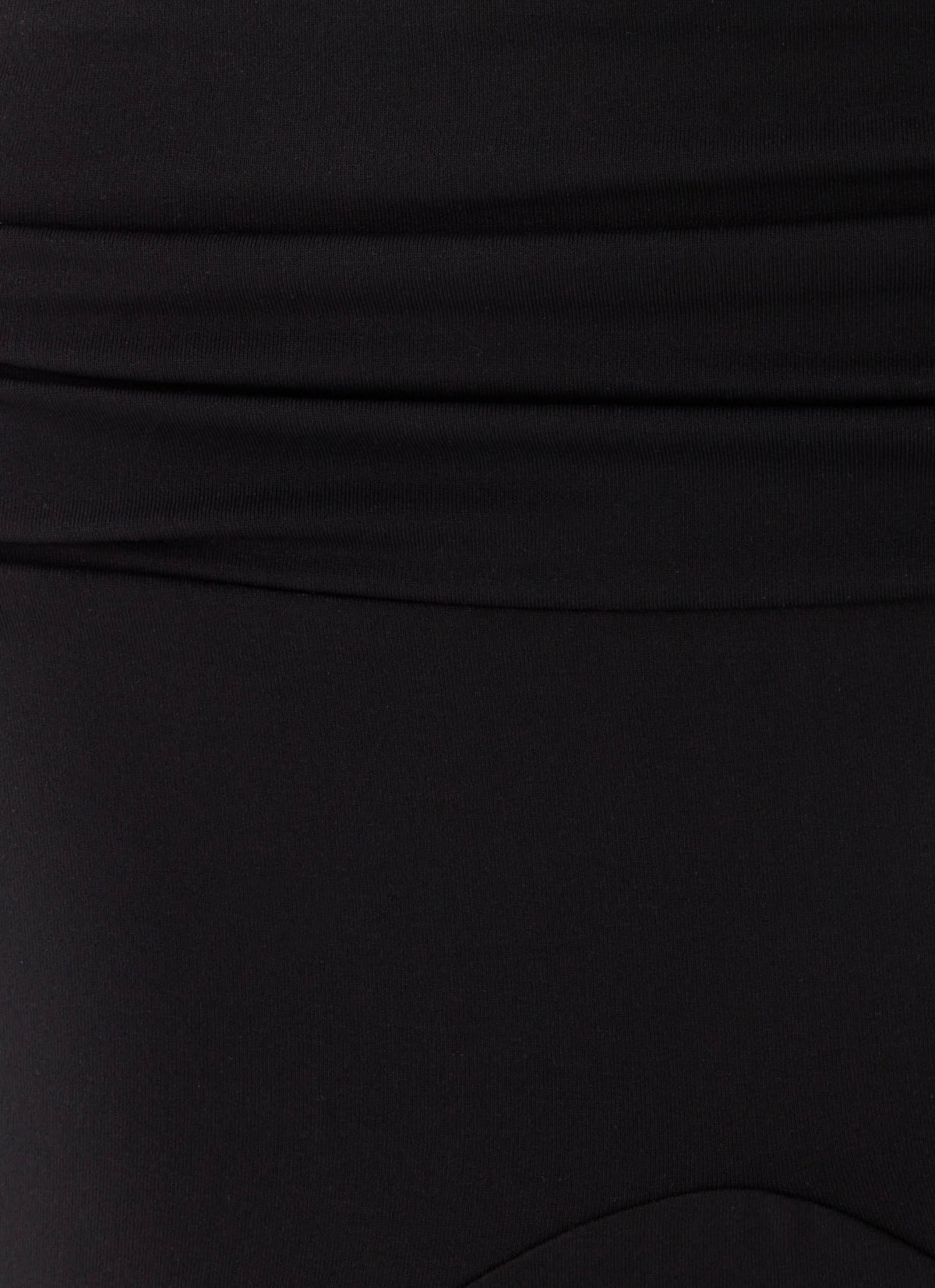Maura Asymmetrical Midi Skirt - Black