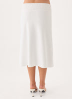 Moments Midi Skirt - White