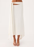 Overdrive Midi Skirt - White