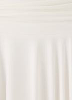 Perrie Asymmetrical Midi Skirt - Cloud Dancer
