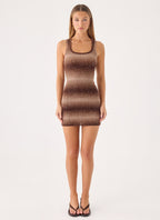 Pirella Knit Mini Dress - Chocolate Ombre