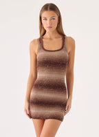 Pirella Knit Mini Dress - Chocolate Ombre