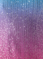 Step Closer Sequin Knit Mini Dress - Disco Ombre