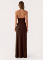 Vedetta Maxi Dress - Chocolate