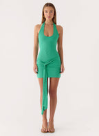 Vedetta Mini Dress - Emerald Green