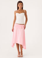 Vickine Midi Skirt - Pink
