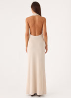 Worst Behaviour Knit Maxi Dress - Ivory