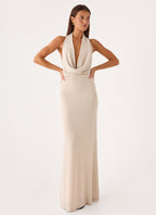 Worst Behaviour Knit Maxi Dress - Ivory