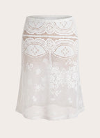 Yanna Midi Skirt - White