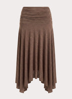 Zayde Midi Skirt - Taupe